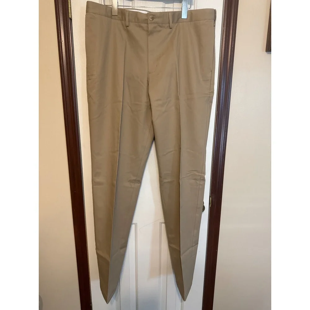 Lands' End Khaki Chino‎ Pants Traditional Fit 40x35